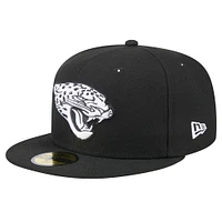 Men's New Era Black Jacksonville Jaguars  Main Patch 59FIFTY Fitted Hat