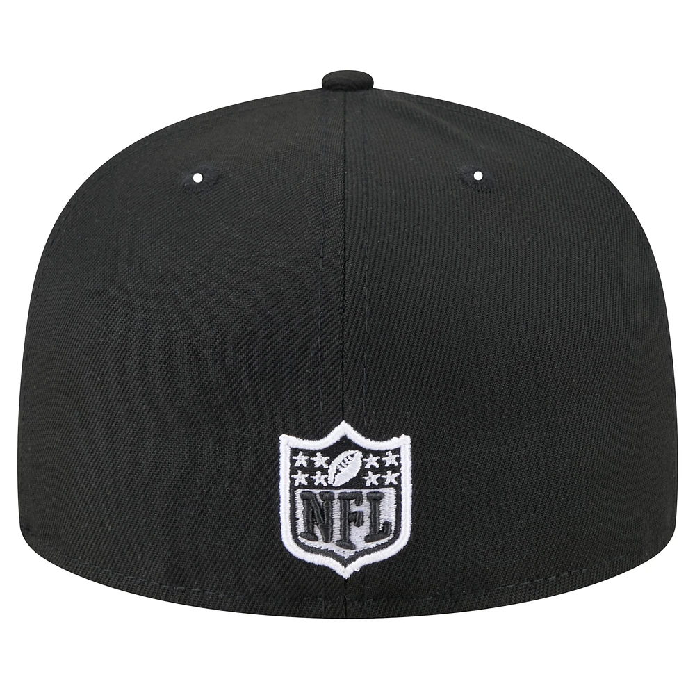 Casquette ajustée 59FIFTY Jacksonville Jaguars noire New Era pour homme