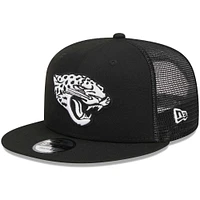 Casquette Snapback 9FIFTY Main Trucker Main Trucker des Jaguars de Jacksonville New Era noire pour homme