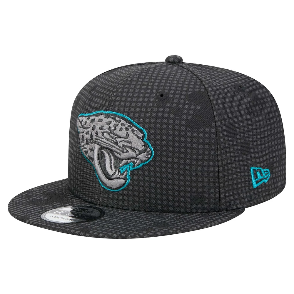 Casquette à visière plate 9FIFTY Jacksonville Jaguars de New Era pour homme, noire