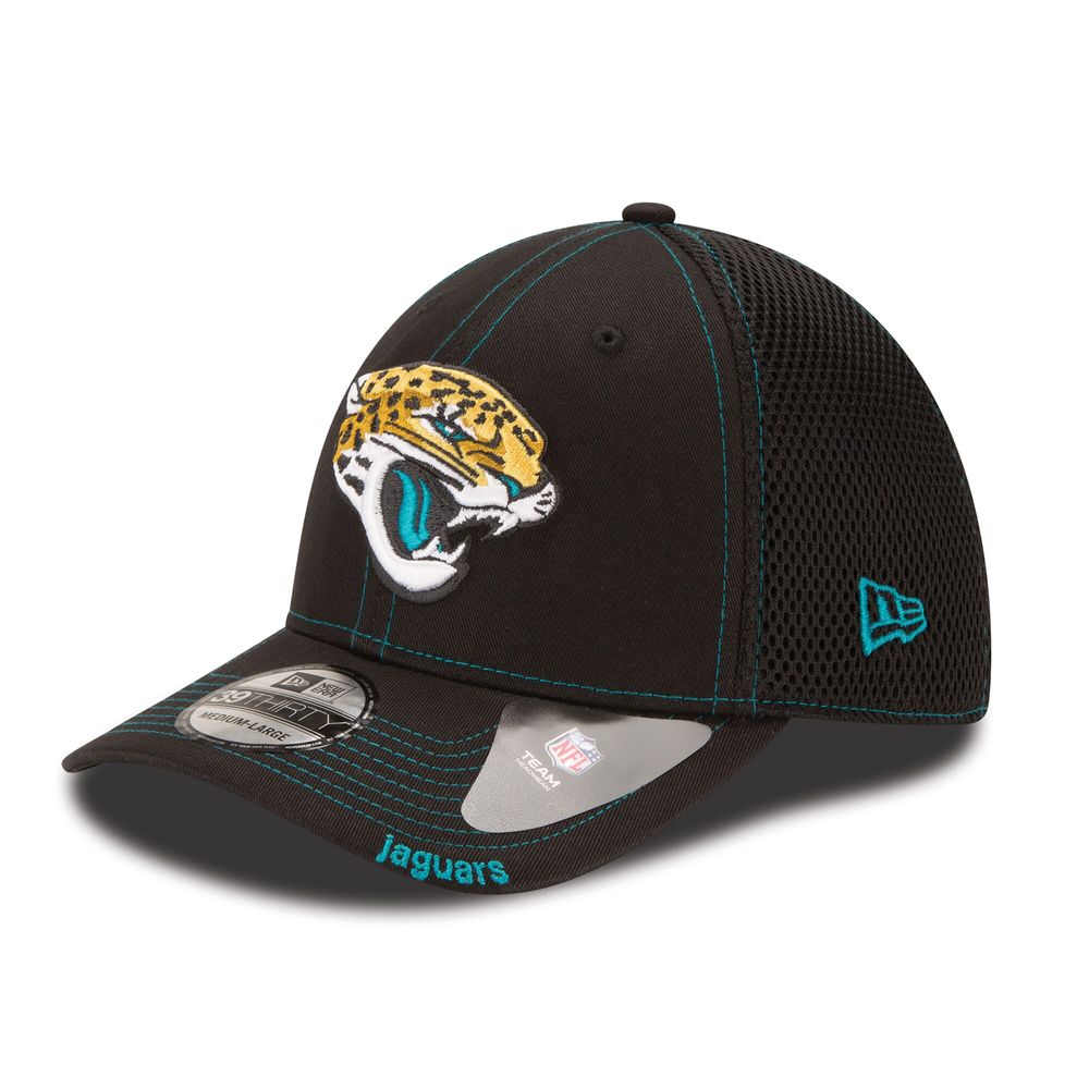 Men's New Era Black Jacksonville Jaguars Neo 39THIRTY Flex Hat