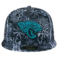 Casquette ajustée Shibori 59FIFTY des Jacksonville Jaguars New Era noire pour hommes