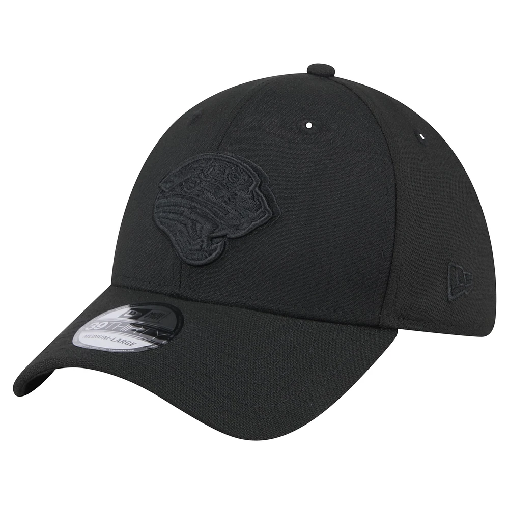 Men's New Era  Black Jacksonville Jaguars Throwback 39THIRTY Flex Hat