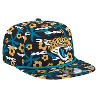 Men's New Era Black Jacksonville Jaguars Wakey Wakey Golfer Snapback Hat