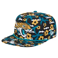 Casquette de golf à visière snapback noire Jacksonville Jaguars Wakey Wakey de New Era pour homme