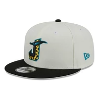 Men's New Era Cream/Black Jacksonville Jaguars City Originals 9FIFTY Snapback Hat