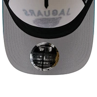 Casquette ajustable New Era 9FORTY A-Frame M-Crown pour homme, crème/bleu sarcelle, Jacksonville Jaguars, draft NFL 2025
