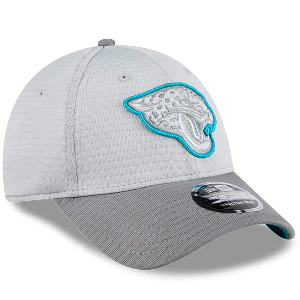 Casquette réglable 9FORTY pour homme des Jacksonville Jaguars 2024 NFL Training Camp New Era, grise