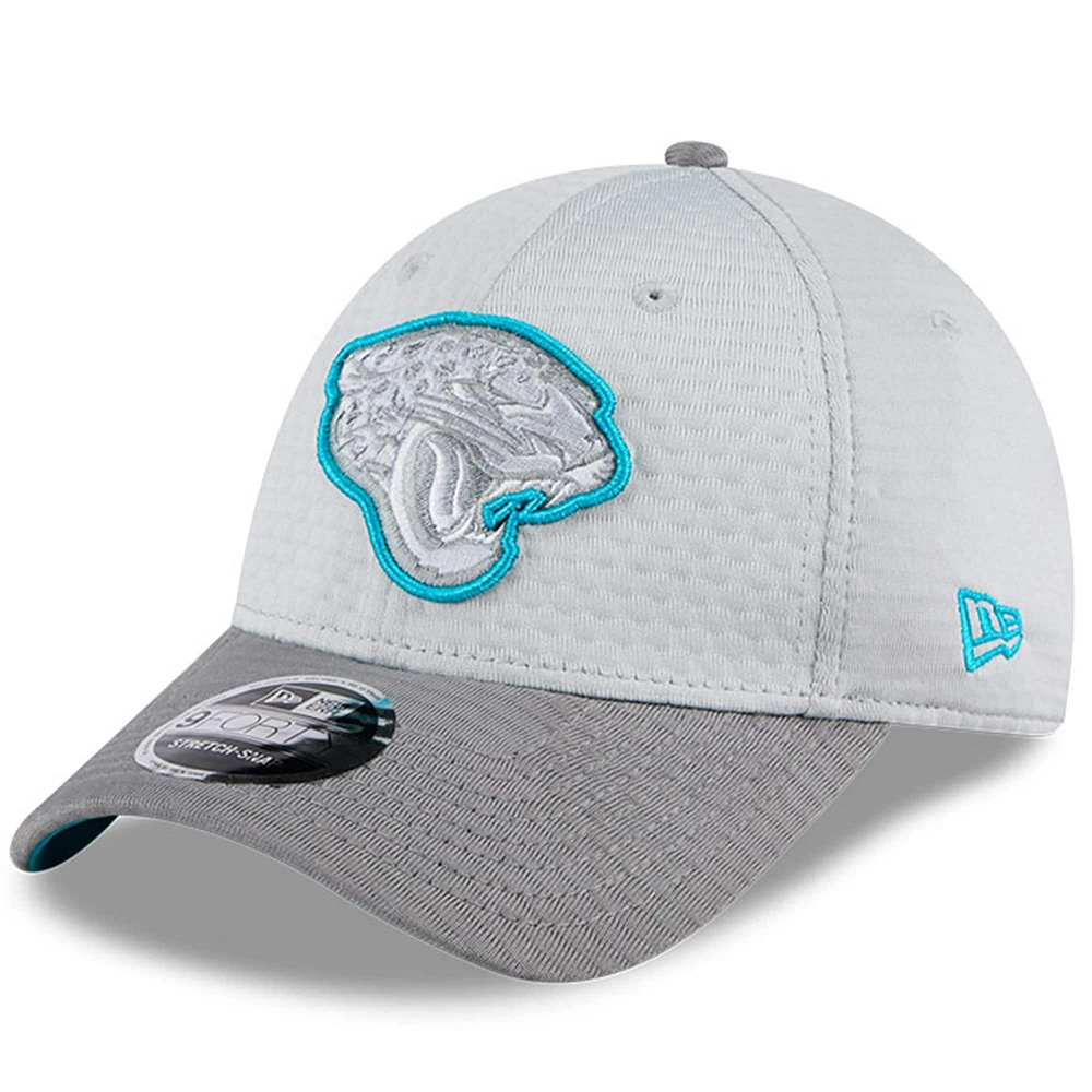 Men's New Era Gray Jacksonville Jaguars 2024 NFL Training Camp 9FORTY Adjustable Hat