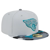 Casquette ajustée 59FIFTY Active Camo des Jacksonville Jaguars New Era pour hommes, grise