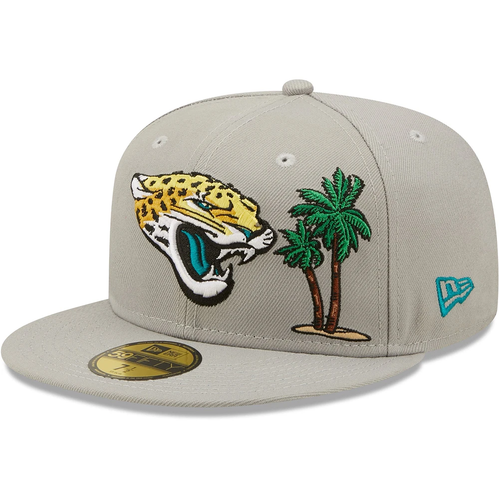 Casquette ajustée New Era Jacksonville Jaguars City Décrire 59FIFTY pour homme