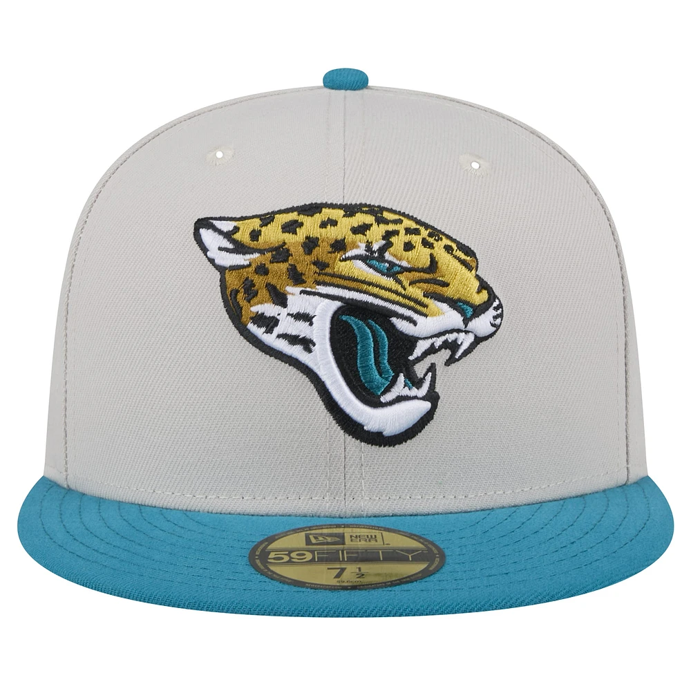 Casquette ajustée 59FIFTY Stoney des Jaguars de Jacksonville New Era pour hommes