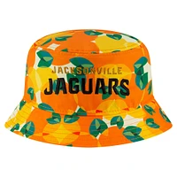 Chapeau bob orange à imprimé citron des Jaguars de Jacksonville New Era pour homme