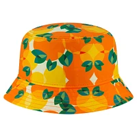 Chapeau bob orange à imprimé citron des Jaguars de Jacksonville New Era pour homme