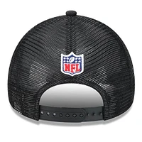 Casquette ajustable de camionneur A-Frame Jacksonville Jaguars 2024 Sideline Historic 9FORTY Stone/Black New Era pour hommes