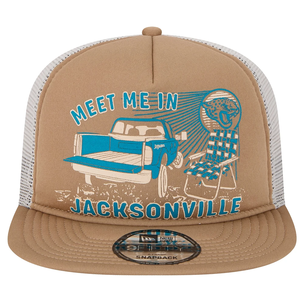 Casquette Snapback Meet Me 9FIFTY des Jaguars de Jacksonville New Era pour hommes