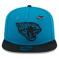 Casquette à visière Snapback Jacksonville Jaguars 2024 Inspire Change A-Frame 9FIFTY pour homme New Era bleu sarcelle/noir