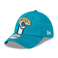 Casquette flexible 39THIRTY Sideline New Era pour hommes, bleu sarcelle, Jacksonville Jaguars 2024