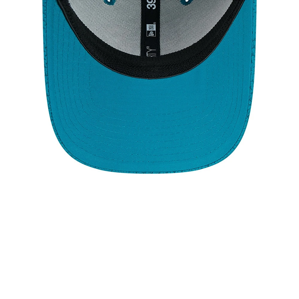 Casquette flexible 39THIRTY Sideline New Era pour hommes, bleu sarcelle, Jacksonville Jaguars 2024