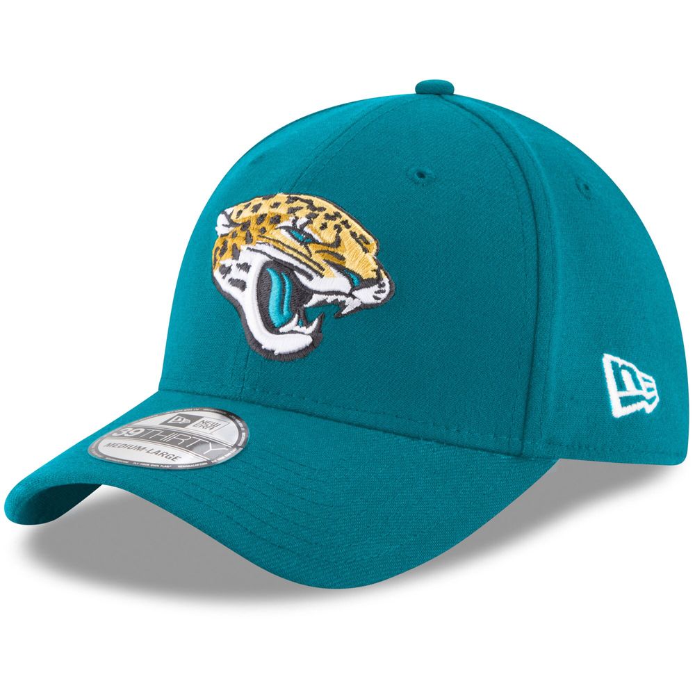 Men's New Era Teal Jacksonville Jaguars 39THIRTY Flex Team Classic Hat