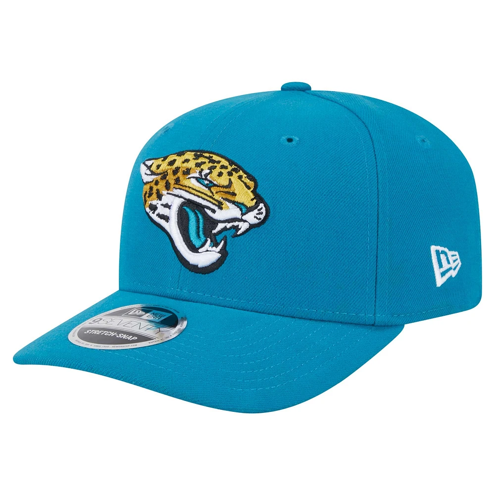 Casquette extensible à bouton-pression Jacksonville Jaguars 9SEVENTY de New Era pour homme bleu sarcelle