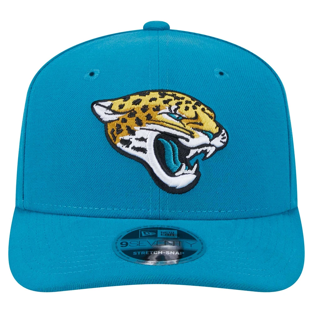 Men's New Era Teal Jacksonville Jaguars  9SEVENTY Stretch-Snap Hat