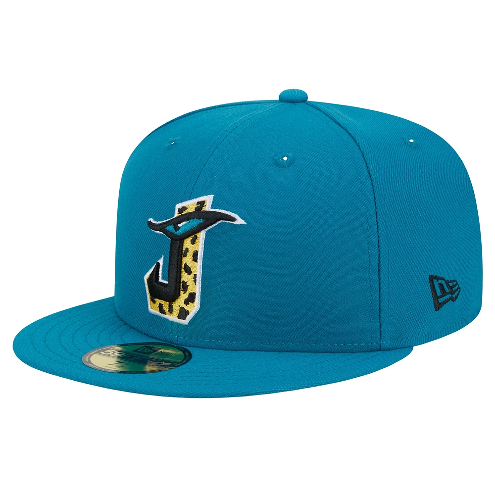 Casquette ajustée 59FIFTY New Era pour hommes, Jacksonville Jaguars City Originals, bleu sarcelle