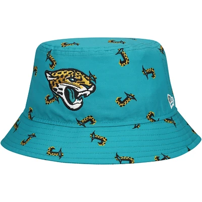 Chapeau bob New Era pour hommes, Jacksonville Jaguars City Originals, bleu sarcelle