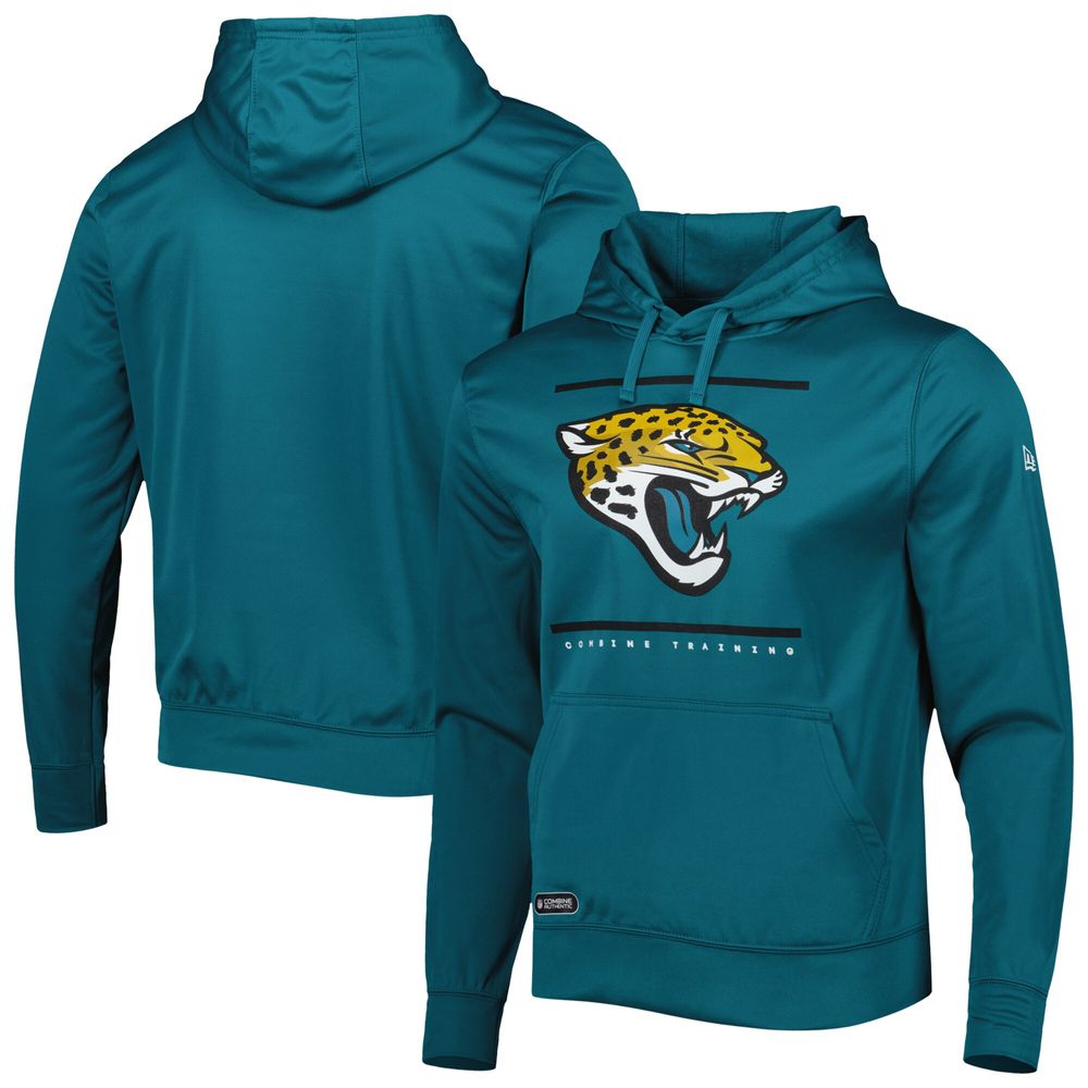 New Era Men's New Era Teal Jacksonville Jaguars Combine Authentic Split  Defense Pullover Hoodie