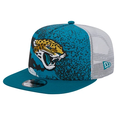 Casquette Snapback 9FIFTY Jacksonville Jaguars Court Sport New Era pour hommes, bleu sarcelle