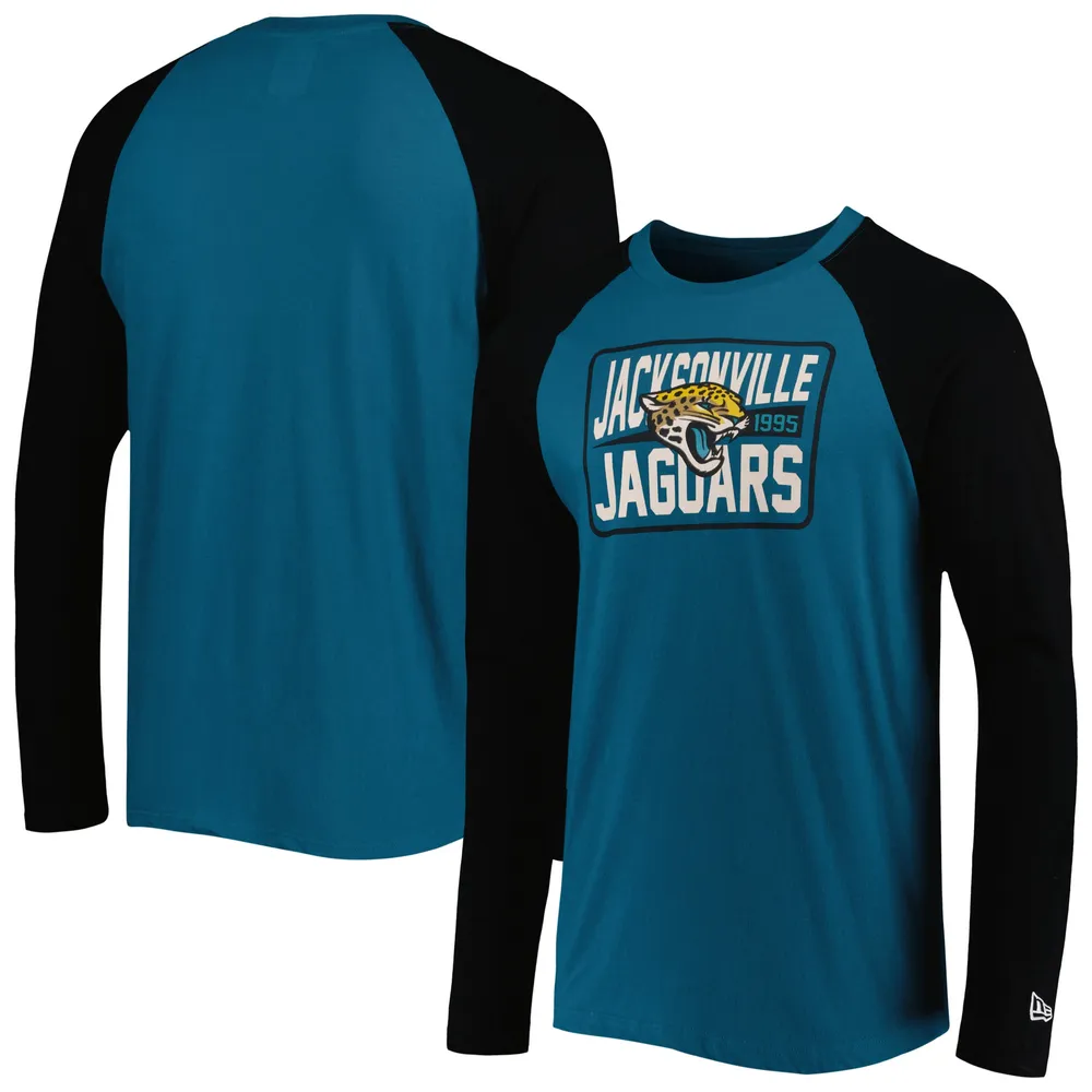 Lids Jacksonville Jaguars New Era Current Raglan Long Sleeve T-Shirt - Teal