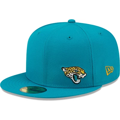 Casquette ajustée 59FIFTY Flawless des Jaguars de Jacksonville New Era bleu sarcelle pour homme