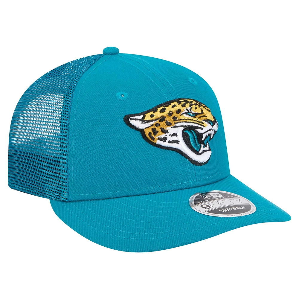 Men's New Era  Teal Jacksonville Jaguars Low Profile 9FIFTY Snapback Hat