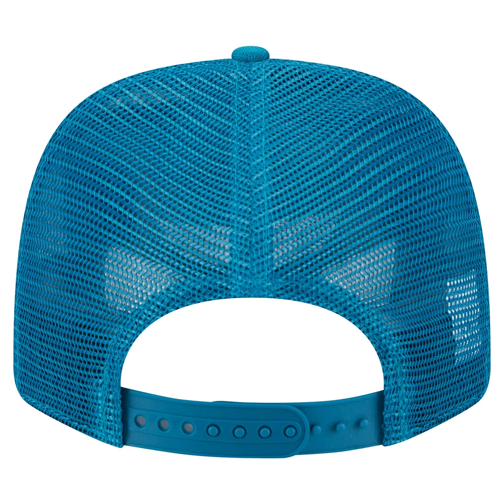Men's New Era Teal Jacksonville Jaguars Main Trucker 9SEVENTY Stretch-Snap Hat