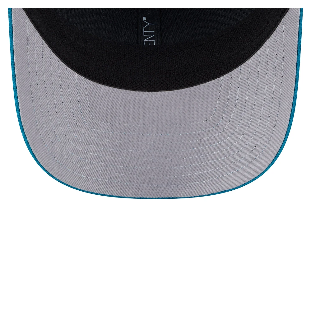 Men's New Era Teal Jacksonville Jaguars Main Trucker 9SEVENTY Stretch-Snap Hat