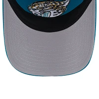 Casquette ajustable 9TWENTY Jacksonville Jaguars Slick Trucker New Era pour hommes, bleu sarcelle