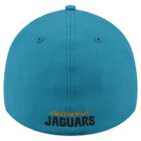 Men's New Era  Teal Jacksonville Jaguars Throwback Crawl Standard 39THIRTY Flex Hat