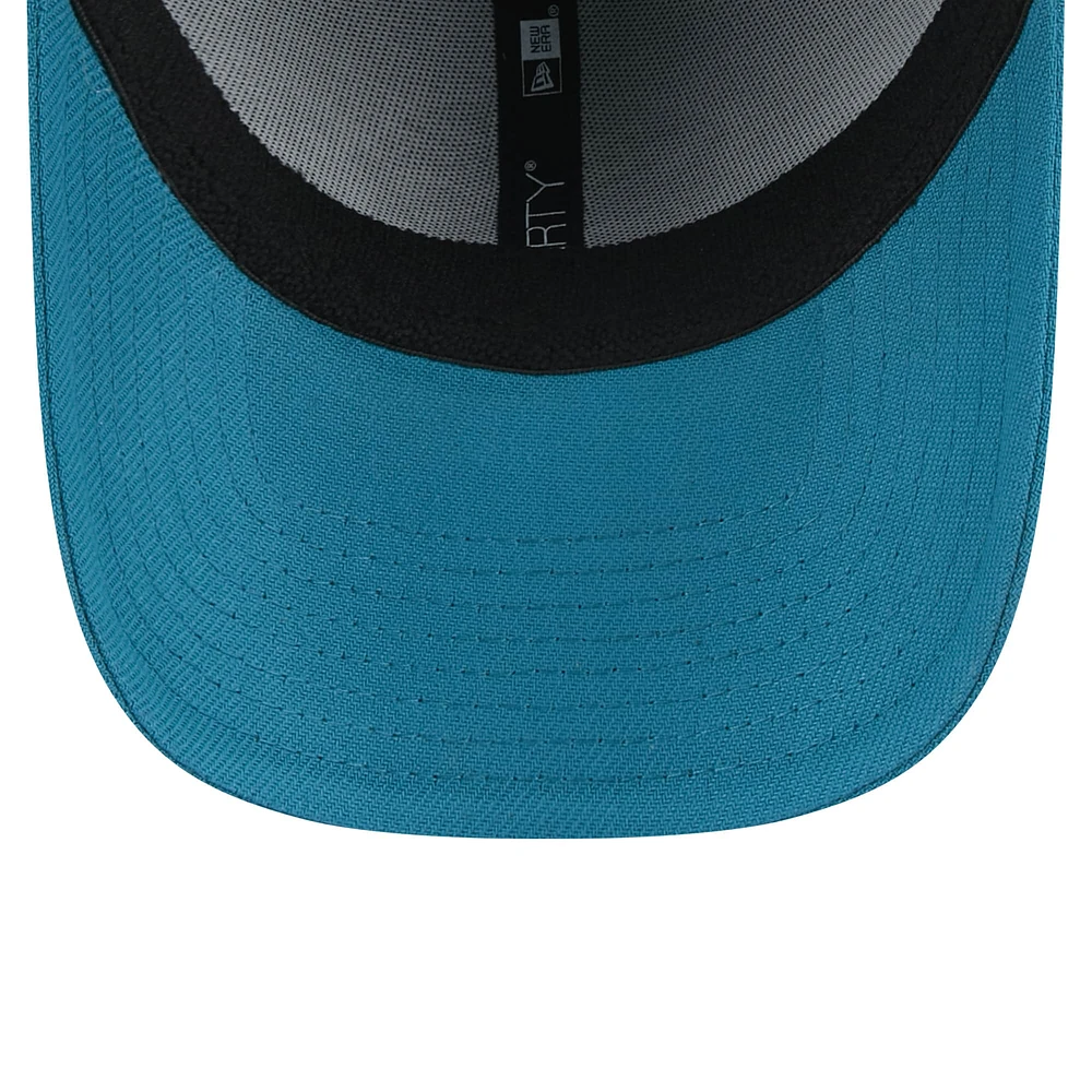 Casquette flexible 39THIRTY standard avec logo rétro des Jacksonville Jaguars New Era pour hommes, bleu sarcelle