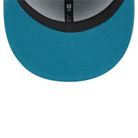 Men's New Era  Teal Jacksonville Jaguars Throwback Logo Standard 9FIFTY Snapback Hat