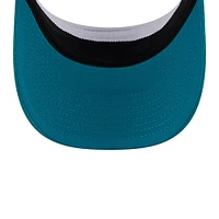 Visière réglable New Era pour homme, blanc/bleu sarcelle, Jacksonville Jaguars 2024 NFL Training Camp