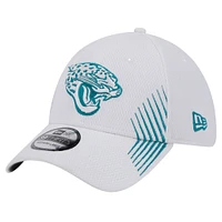 Casquette flexible Active 39THIRTY des Jacksonville Jaguars New Era pour hommes, blanche