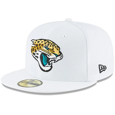 Casquette ajustée 59FIFTY Jacksonville Jaguars Omaha New Era pour homme, blanche