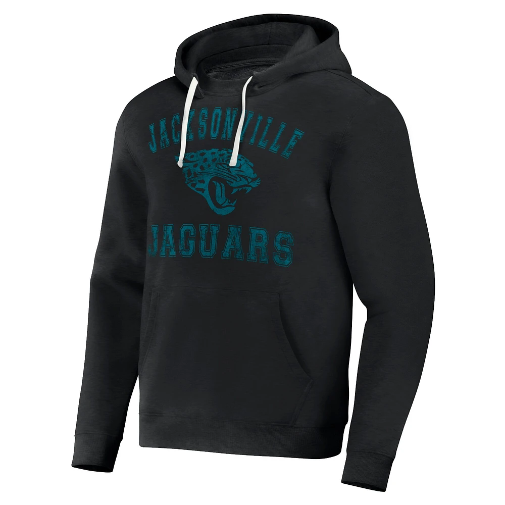 Men's NFL x Darius Rucker Collection by Fanatics Black Jacksonville Jaguars Coaches Pullover Hoodie