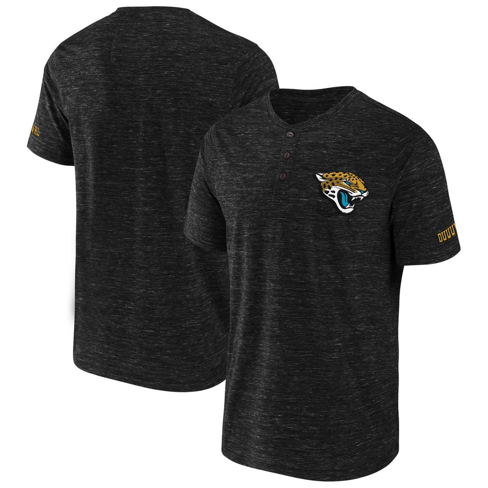 NFL x Darius Rucker Collection by Fanatics Men's NFL x Darius Rucker  Collection by Fanatics Black Jacksonville Jaguars Slub Henley T-Shirt