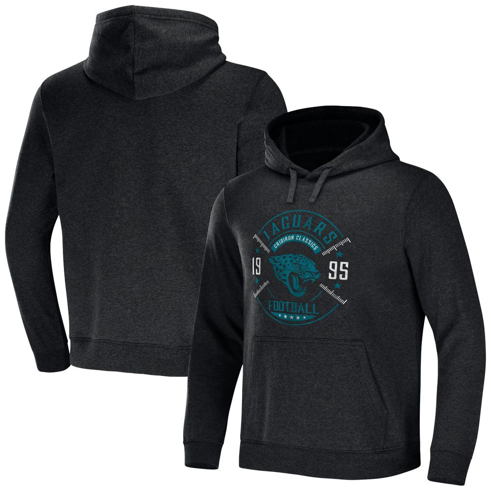 Men's NFL x Darius Rucker Collection by Fanatics Heather Charcoal Jacksonville Jaguars Radar Pullover Hoodie