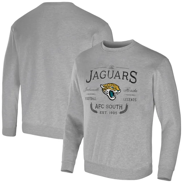 Men's Antigua Black Jacksonville Jaguars Brigade Quarter-Zip Sweatshirt