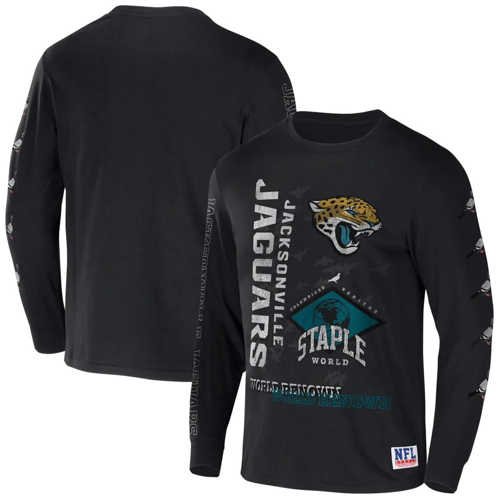 Lids Jacksonville Jaguars NFL x Staple World Renowned Long Sleeve T-Shirt -  Black