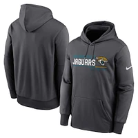 Sweat à capuche Nike anthracite Jacksonville Jaguars Prime Logo Name Split pour homme