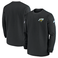 Haut à manches longues Nike Jacksonville Jaguars Alternate Logo Coach pour homme noir