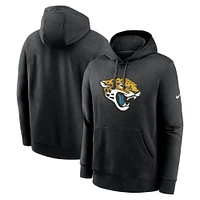 Sweat à capuche Nike noir avec logo du Jacksonville Jaguars Club pour homme